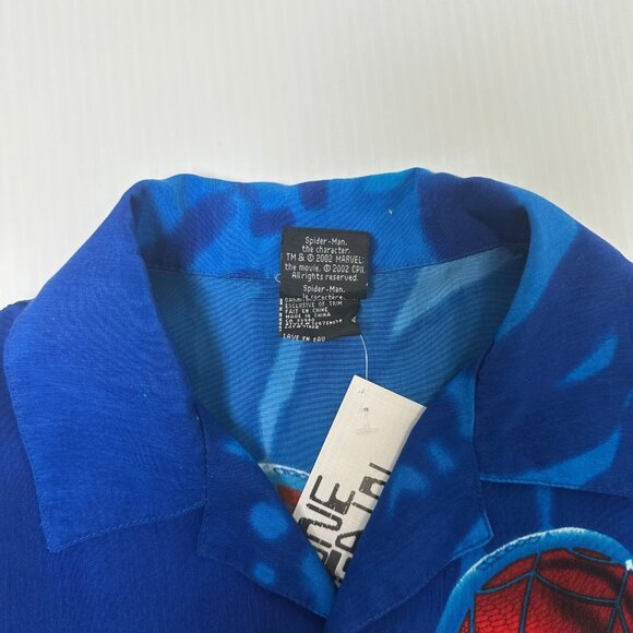 2002 Marvel Spider-Man Button Up Shirt Youth M - Picture 3 of 3